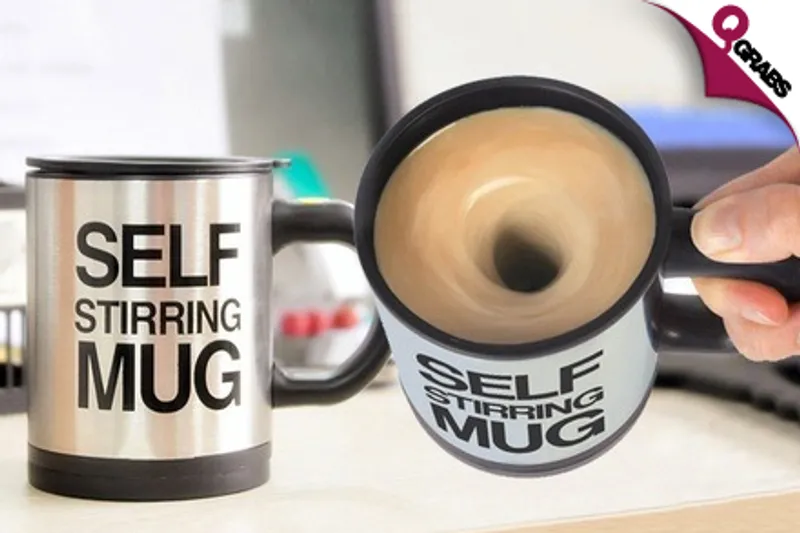 From QR15, Let Your Cup Do the Work with a Self-Stirring Mug! (Up to QR70 Value)